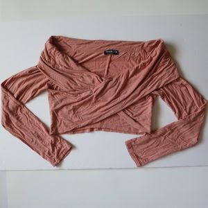 Fashion Nova Pink Off the Shoulder Top